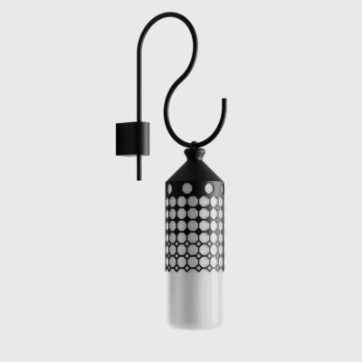 Camberton Lantern Outdoor Wall Light Matte Black