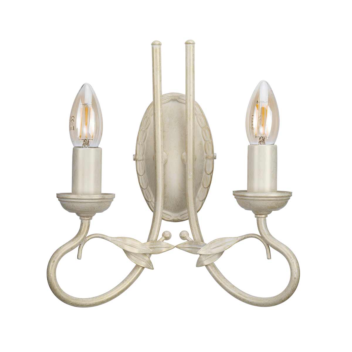 Camille Rose French Provincial 2 Light Wall Sconce Ivory Gold Patina Camille Rose French Provincial 2 Light Wall Sconce Ivory Gold Patina