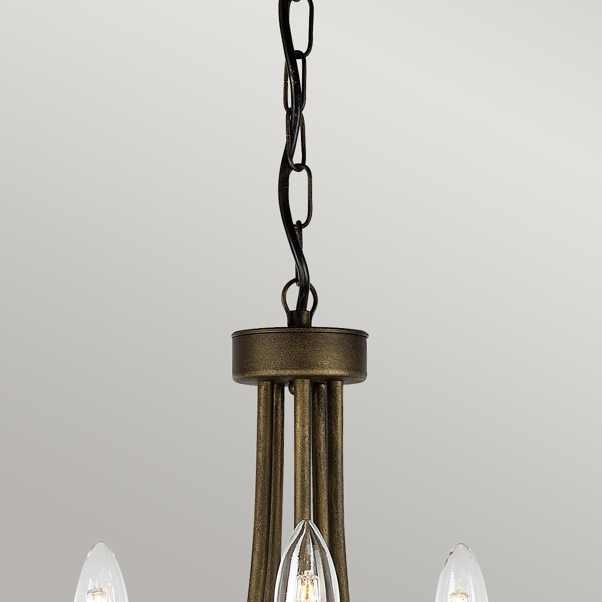 Camille Rose French Provincial 5 Light Chandelier Black Gold Patina Camille Rose French Provincial 5 Light Chandelier Black Gold Patina — detail view