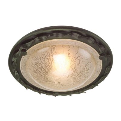 Camille Rose French Provincial Ceiling Flush Black Gold Patina