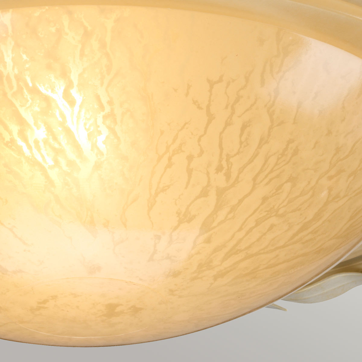 Camille Rose French Provincial Ceiling Flush Ivory Gold Patina Camille Rose French Provincial Ceiling Flush Ivory Gold Patina — detail view