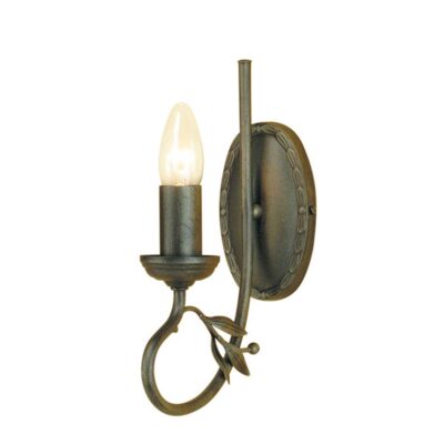 Camille Rose French Provincial Wall Light Black Gold Patina