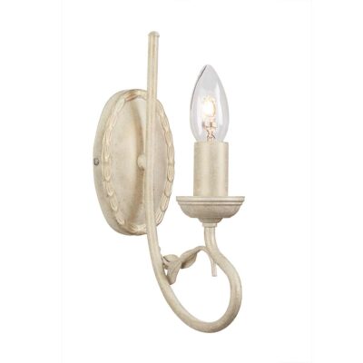 Camille Rose French Provincial Wall Light Ivory Gold Patina