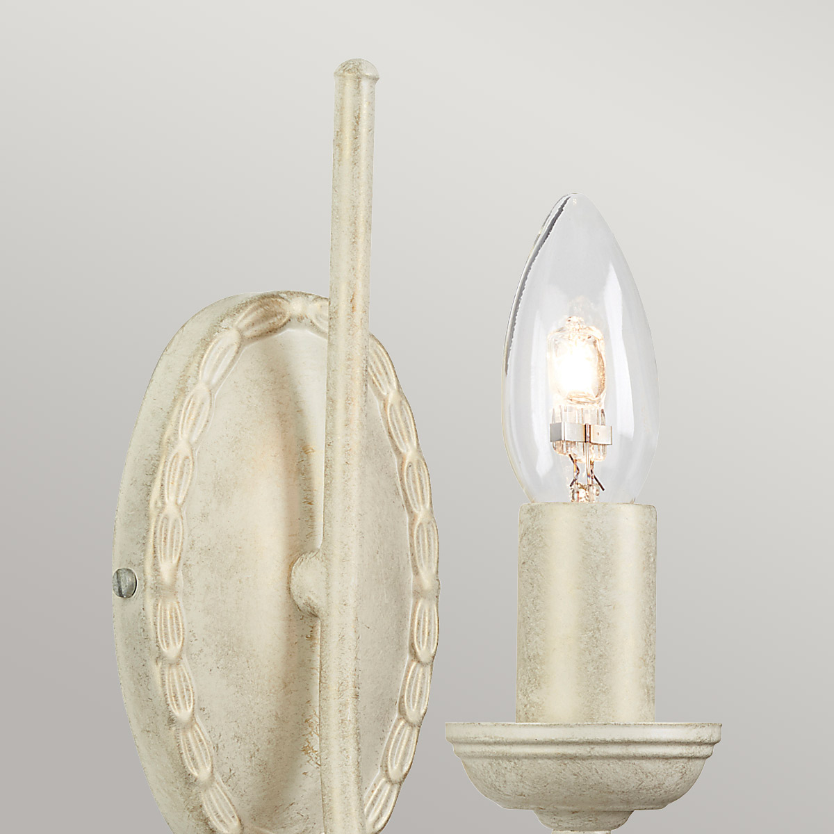 Camille Rose French Provincial Wall Light Ivory Gold Patina Camille Rose French Provincial Wall Light Ivory Gold Patina — detail view