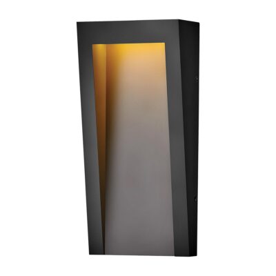 Candleford Modern Tapered Outdoor Wall Light Textured Black