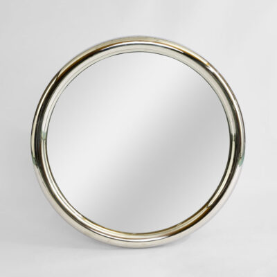Candlewick Bay Round Mirror Chrome