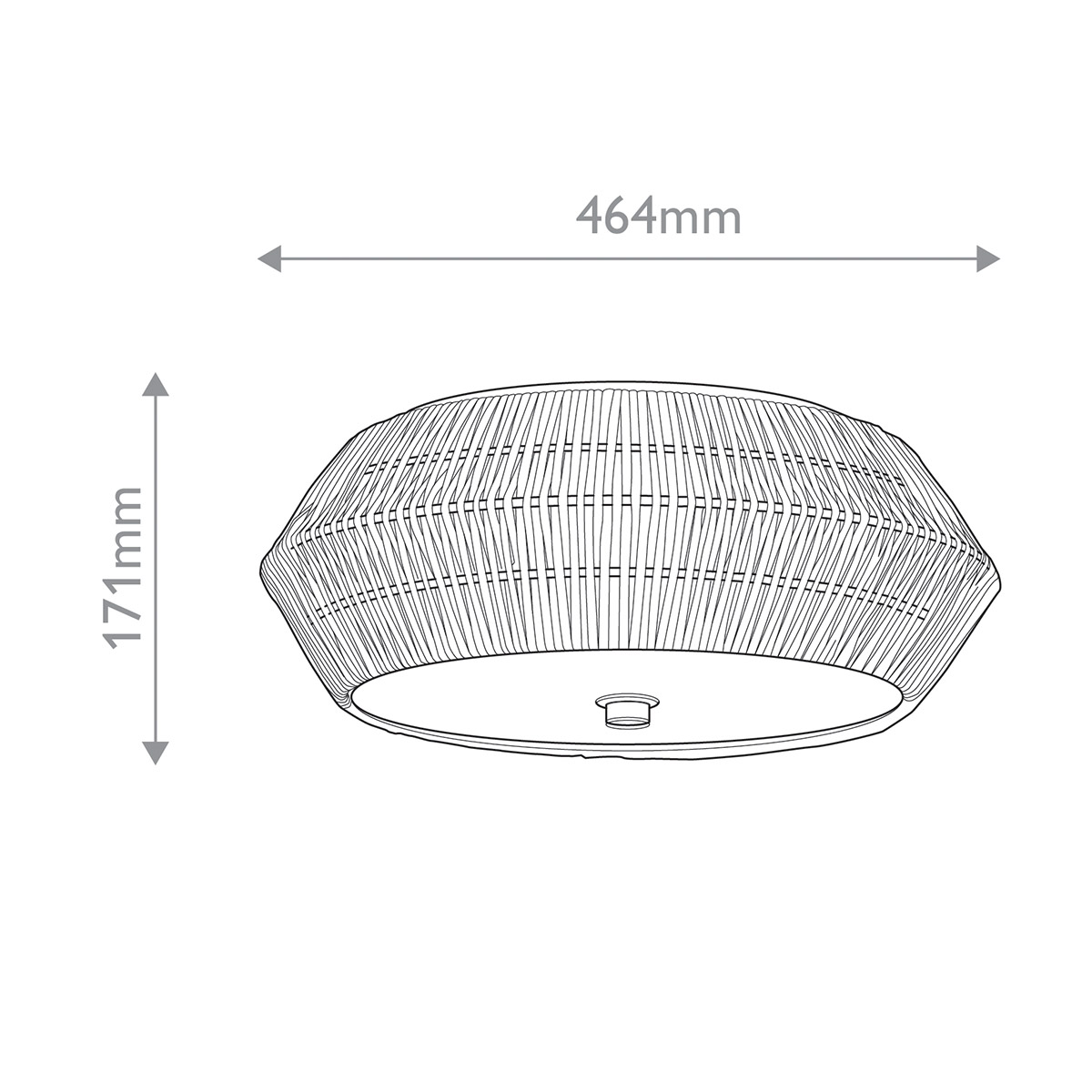 Cape Bristol Hamptons Woven Rattan Ceiling Flush Light Cape Bristol Hamptons Woven Rattan Ceiling Flush Light