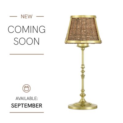 Cape Fenwick Portable French Provincial Cordless Table Lamp Brass