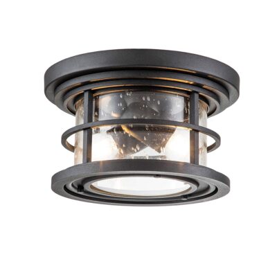 Cape Kestrel Hamptons Outdoor Ceiling Flush Textured Black