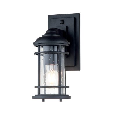 Cape Kestrel Hamptons Outdoor Wall Light Textured Black