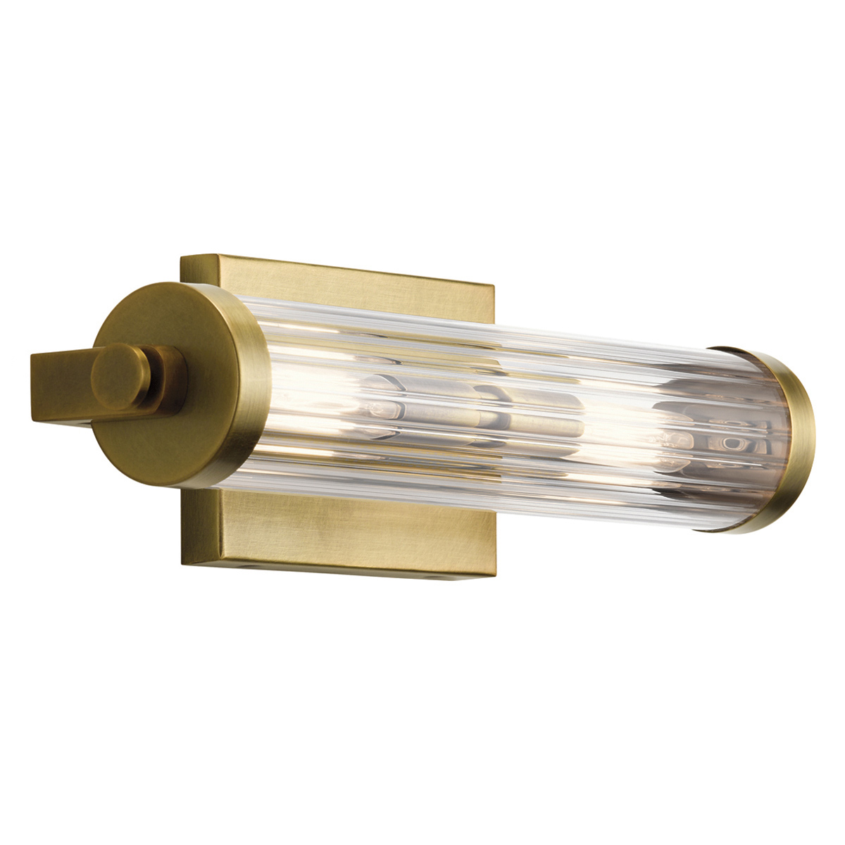 Cape Norwood Vintage Wall Light in Natural Brass