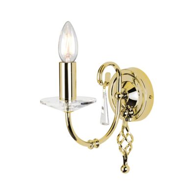 Cape Sorrento French Provincial Wall Light Polished Brass