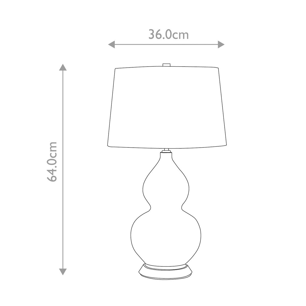 Cardenna Hamptons Double Gourd Table Lamp White and Aged Brass Cardenna Hamptons Double Gourd Table Lamp White and Aged Brass