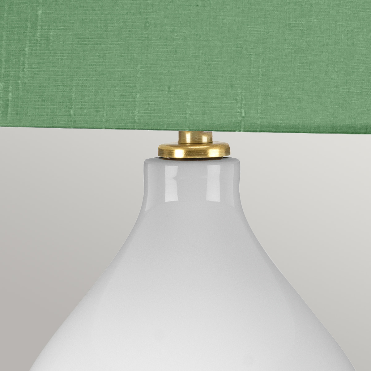 Cardenna Hamptons Double Gourd Table Lamp White and Aged Brass Cardenna Hamptons Double Gourd Table Lamp White and Aged Brass — detail view
