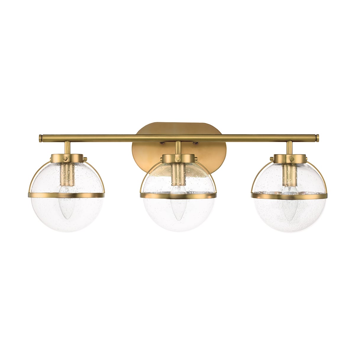 Carlisle Field Art Deco 3 Light Wall Light Heritage Brass