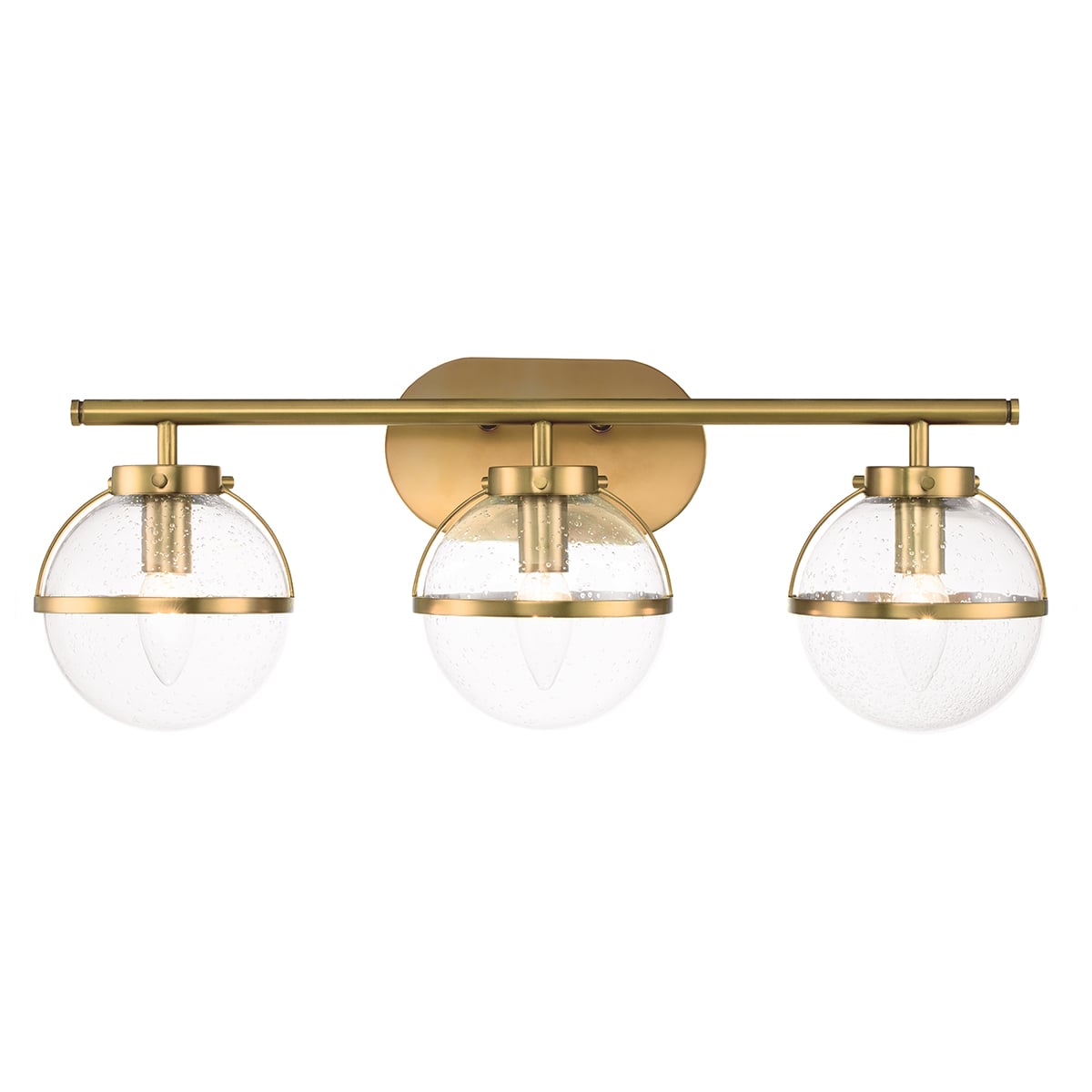 Carlisle Field Art Deco 3 Light Wall Light Heritage Brass