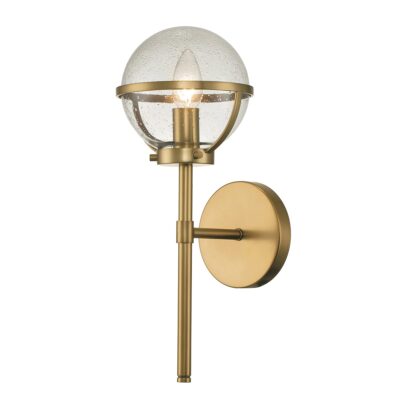 Carlisle Field Art Deco Wall Light Heritage Brass