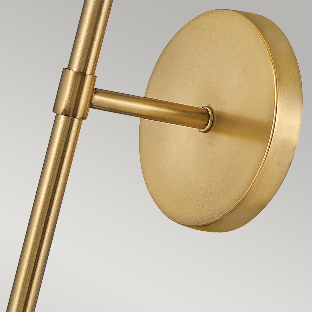 Carlisle Field Art Deco Wall Light Heritage Brass — detail view