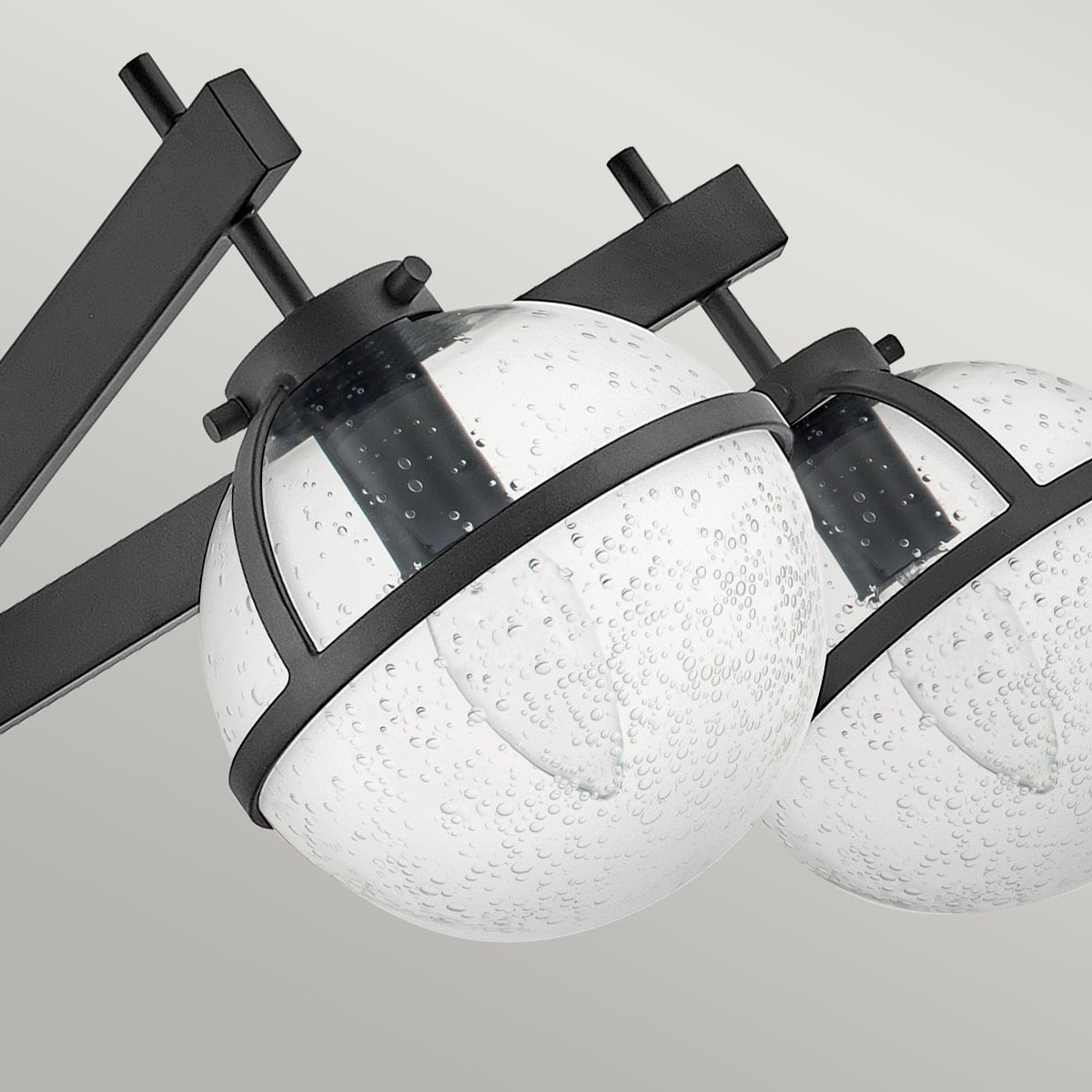 Carlisle Field Heritage 5 Light Ceiling Semi-Flush Black — detail view