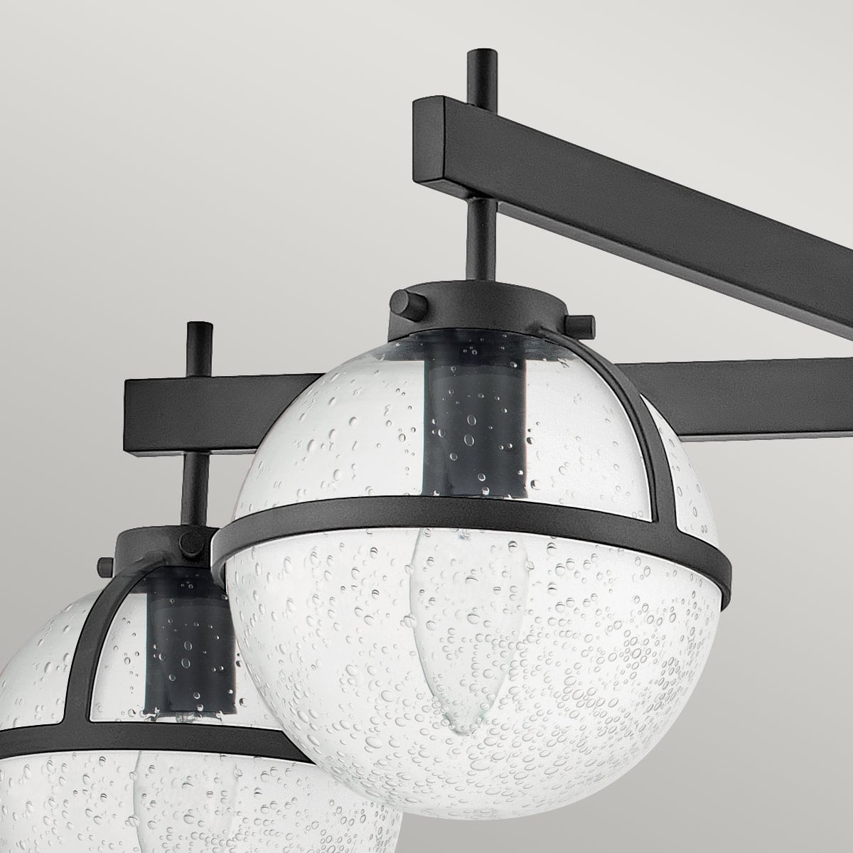 Carlisle Field Heritage 5 Light Ceiling Semi-Flush Black — detail view