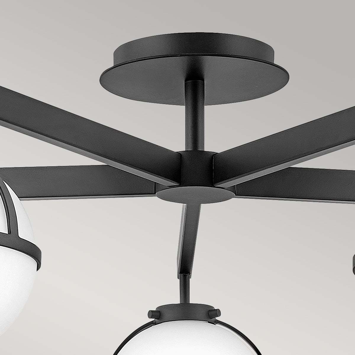 Carlisle Field Mid-Century Ceiling Semi-Flush — detail view