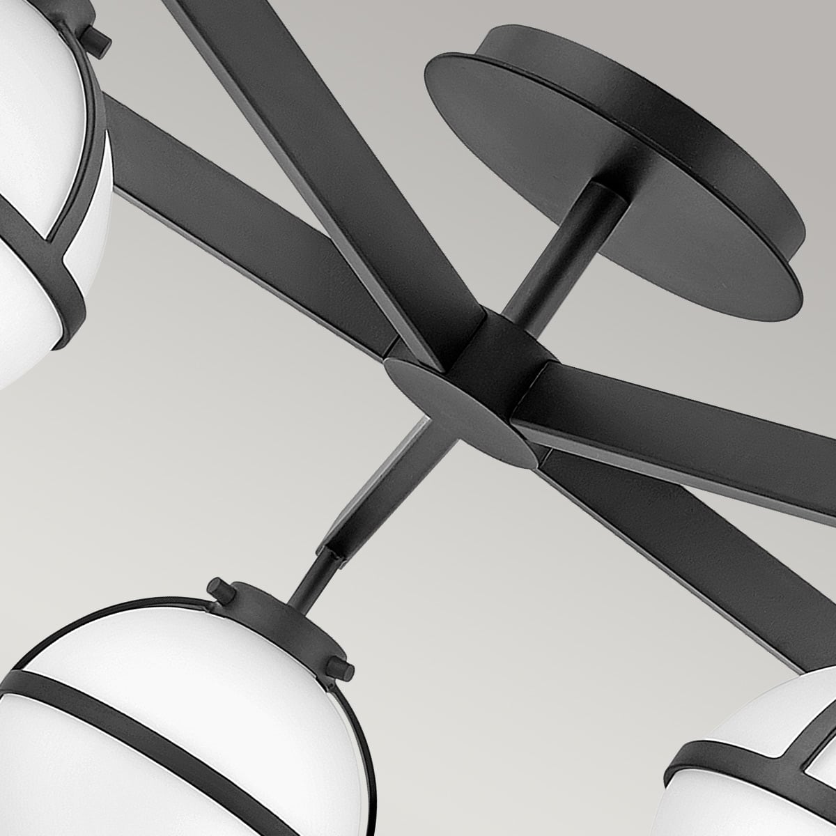 Carlisle Field Mid-Century Ceiling Semi-Flush — detail view