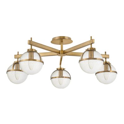 Carlisle Field Mid-Century Ceiling Semi-Flush Heritage Brass