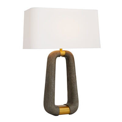Carsona Heritage Table Lamp Graphite With Antique Brass