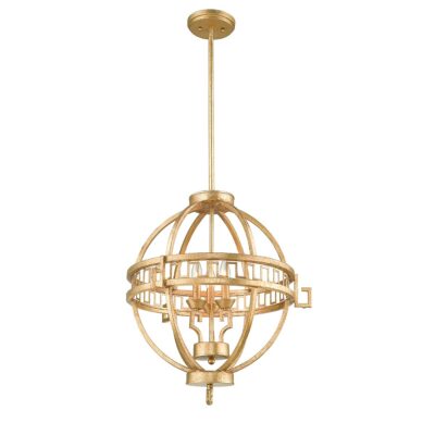 Cascadene Globe Cage Pendant Distressed Gold