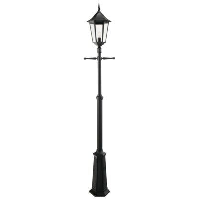 Castelbourne Grande Post Traditional Outdoor Lamp Post Black