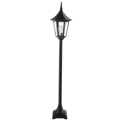 Castelbourne Traditional Outdoor Pillar Lantern Black