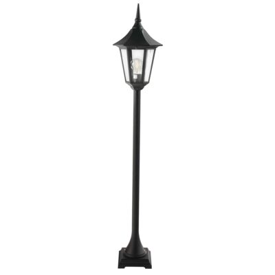 Castelbourne Traditional Outdoor Pillar Lantern Black