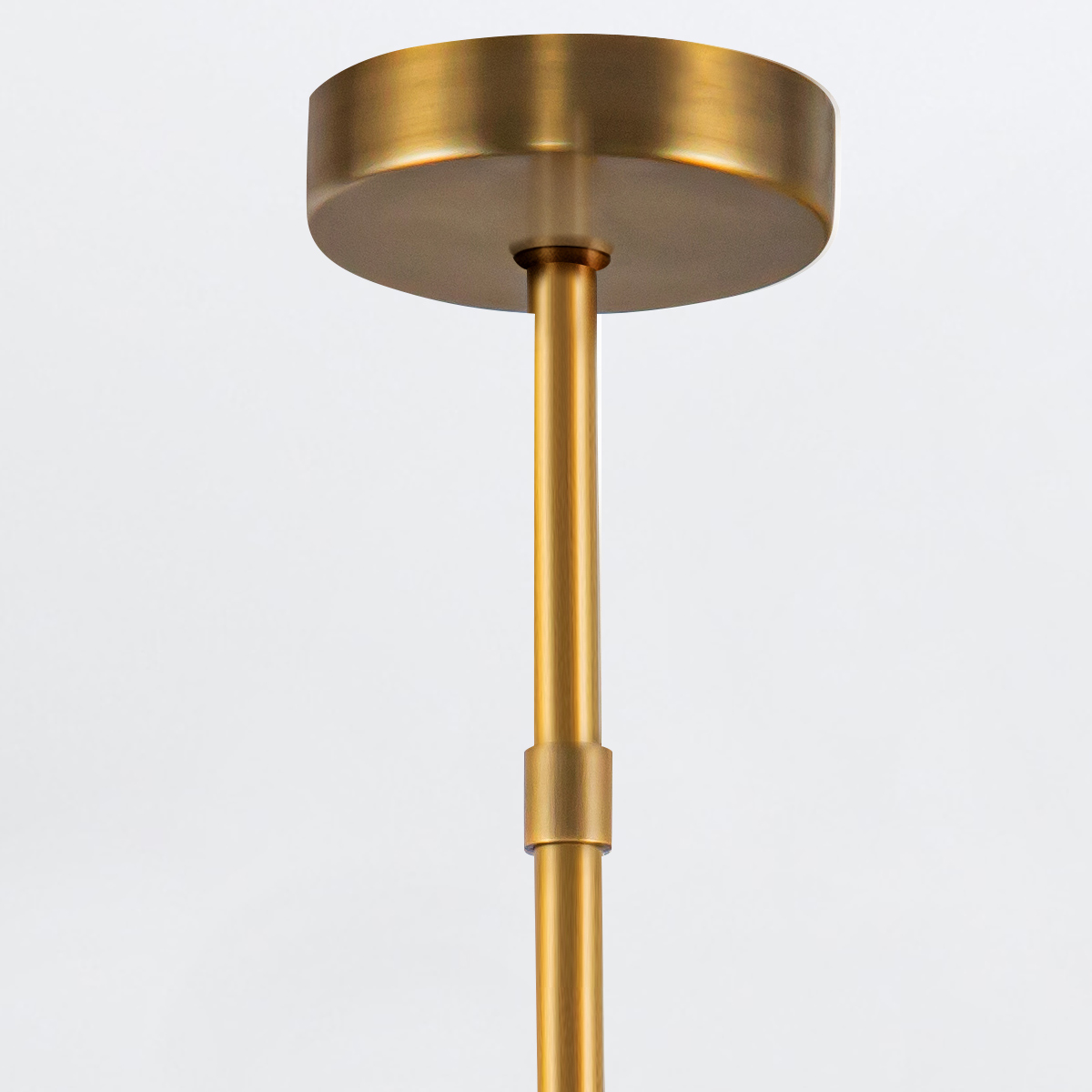 Castellan Retro Modern Alabaster Wheel Chandelier Vintage Brass Castellan Retro Modern Alabaster Wheel Chandelier Vintage Brass — detail view