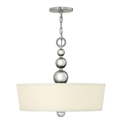 Castellane Hamptons Drum Pendant Polished Nickel