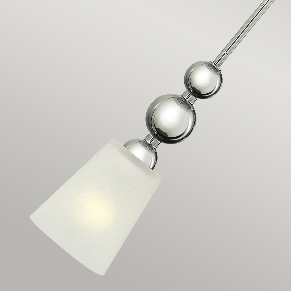 Castellane Mid-Century Mini Pendant Polished Nickel — detail view