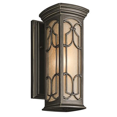 Castellara Traditional Outdoor Wall Lantern in Olde Bronze