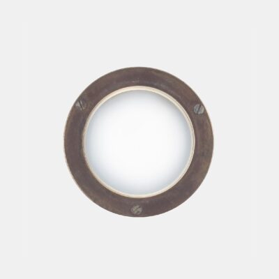 Catania Marine Style Round Wall Light Antique Brass