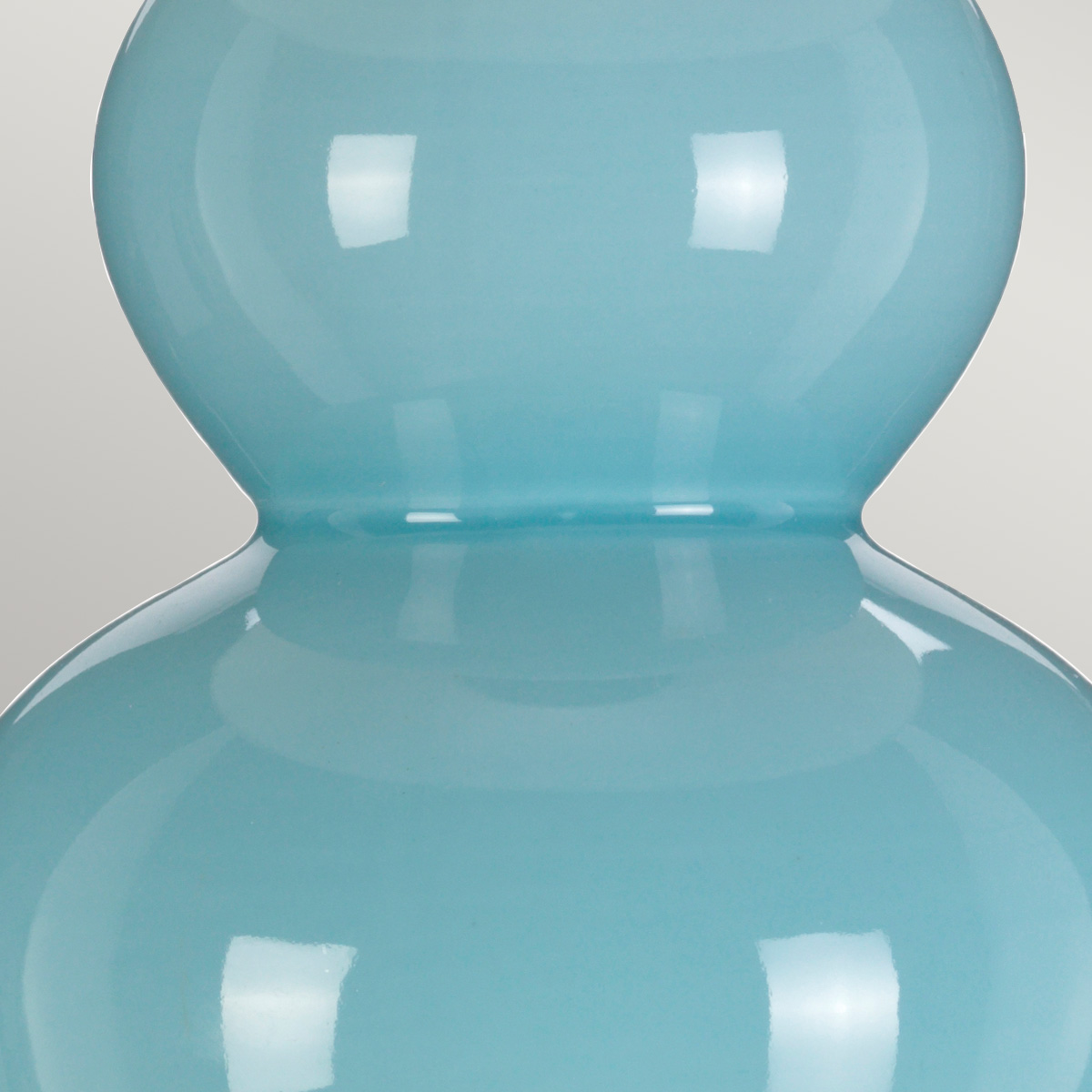 Cathay Gourd Duck Egg Blue Ceramic Table Lamp Cathay Gourd Duck Egg Blue Ceramic Table Lamp — detail view