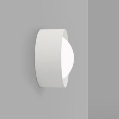 Cathedral Close Contemporary Curved Wall Light White