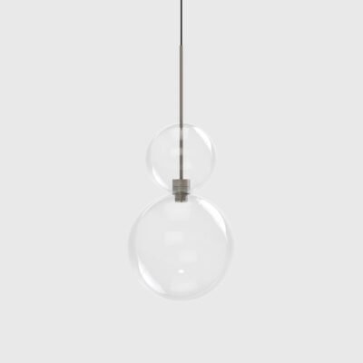 Cavendish Hall Contemporary Double Sphere Glass Pendant Light