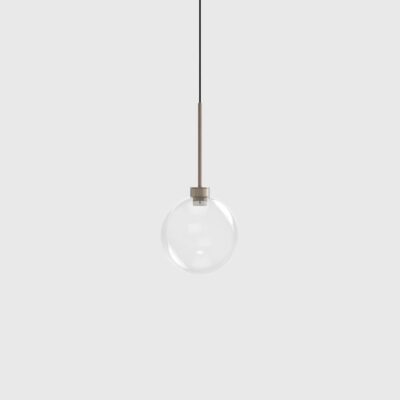 Cavendish Hall Contemporary Glass Sphere Pendant Light Clear
