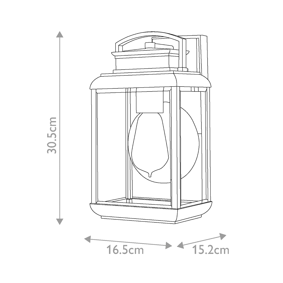 Cavendish Quay Transitional Outdoor Wall Lantern in Imperial Bronze Cavendish Quay Transitional Outdoor Wall Lantern in Imperial Bronze