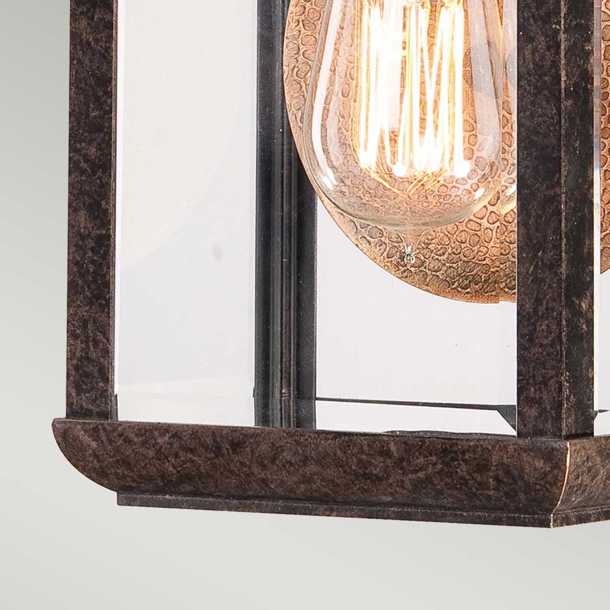 Cavendish Quay Transitional Outdoor Wall Lantern in Imperial Bronze Cavendish Quay Transitional Outdoor Wall Lantern in Imperial Bronze — detail view