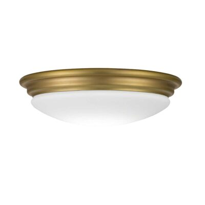 Cavendish Row Brushed Brass Ceiling Flush Light