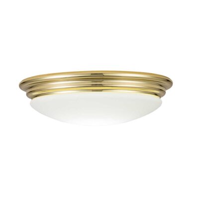 Cavendish Row Traditional Ceiling Flush Polished Brass