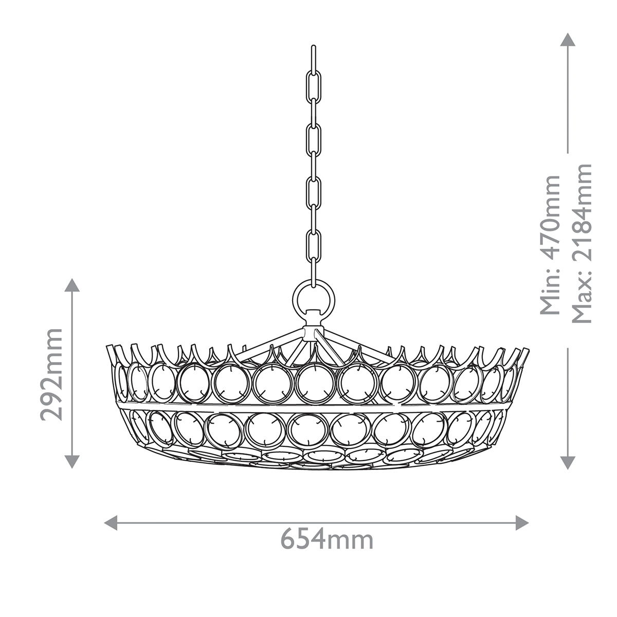 Cavenham French Provincial Crystal Disc Chandelier Bronze Cavenham French Provincial Crystal Disc Chandelier Bronze