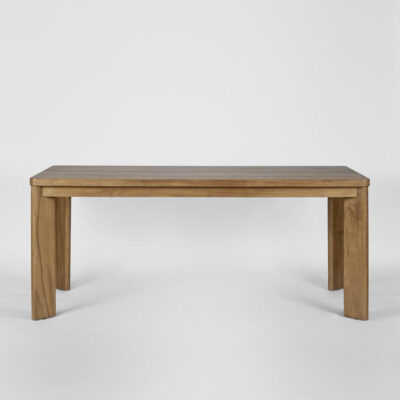 Cavershaw Dining Hamptons Outdoor Dining Table Natural Teak