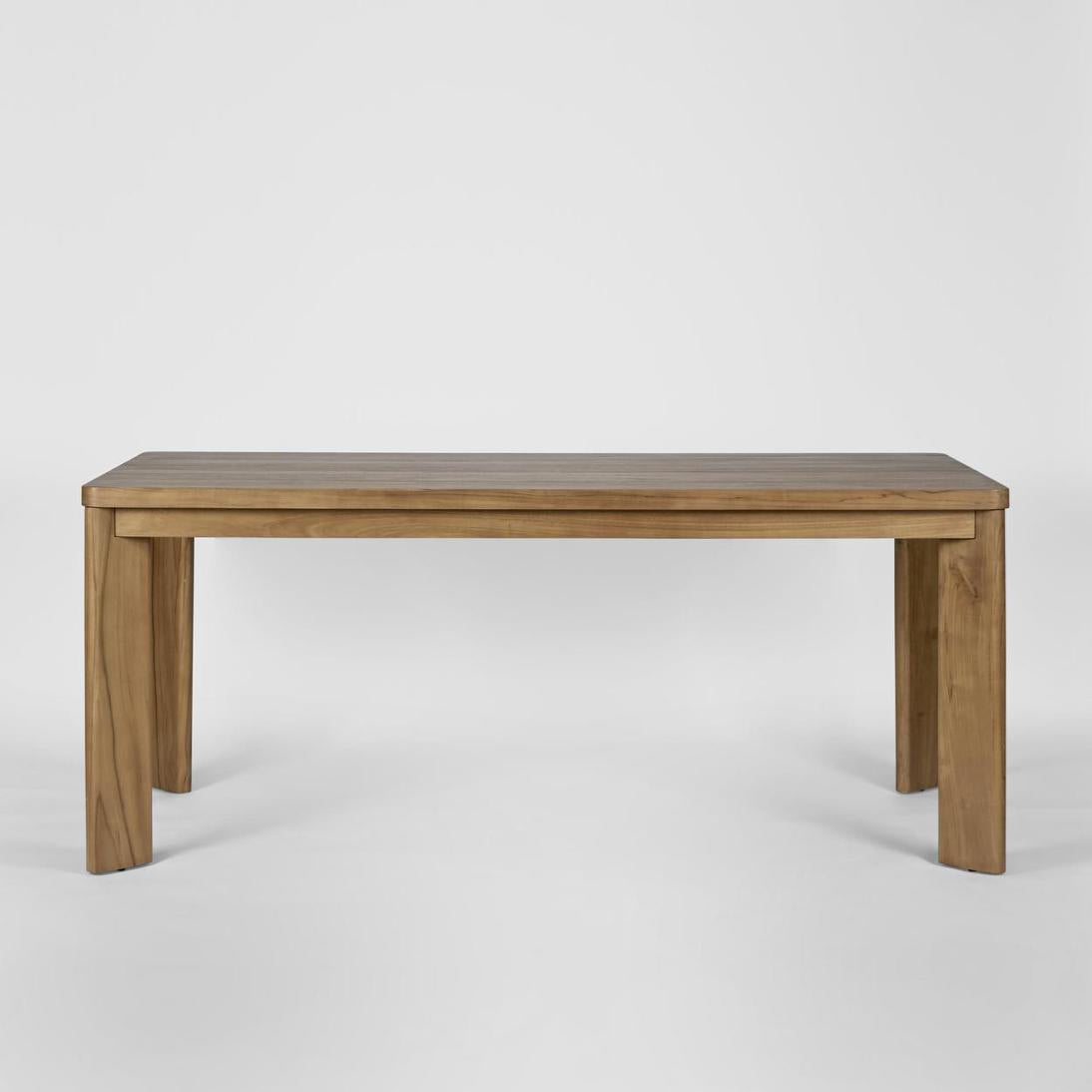 Cavershaw Dining Hamptons Outdoor Dining Table Natural Teak