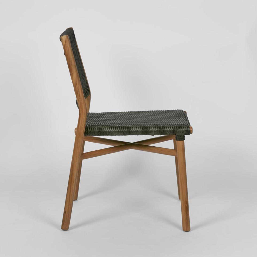 Cavershaw Dining Hamptons Woven Rope Teak Dining Chair Cavershaw Dining Hamptons Woven Rope Teak Dining Chair