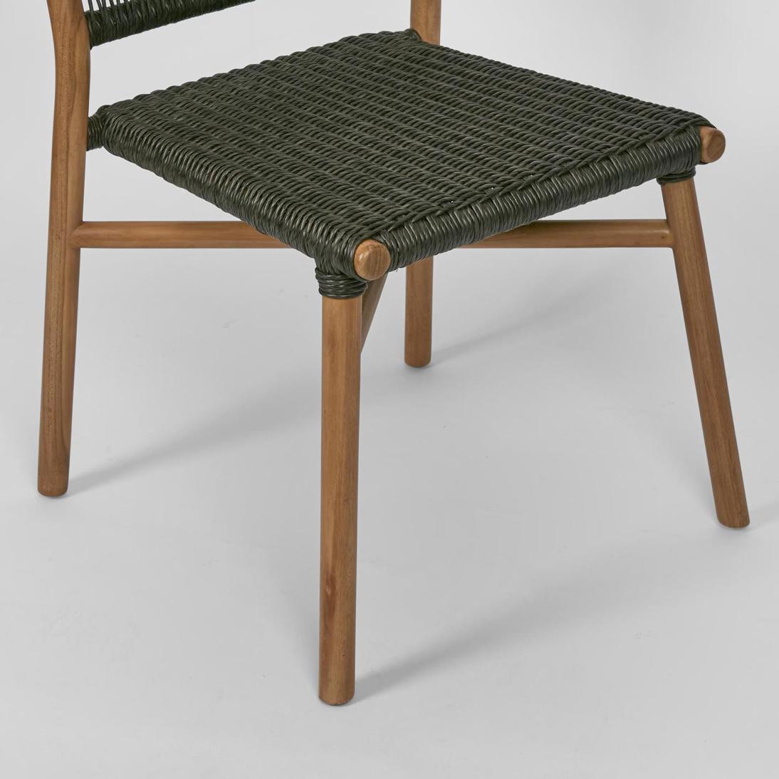 Cavershaw Dining Hamptons Woven Rope Teak Dining Chair Cavershaw Dining Hamptons Woven Rope Teak Dining Chair